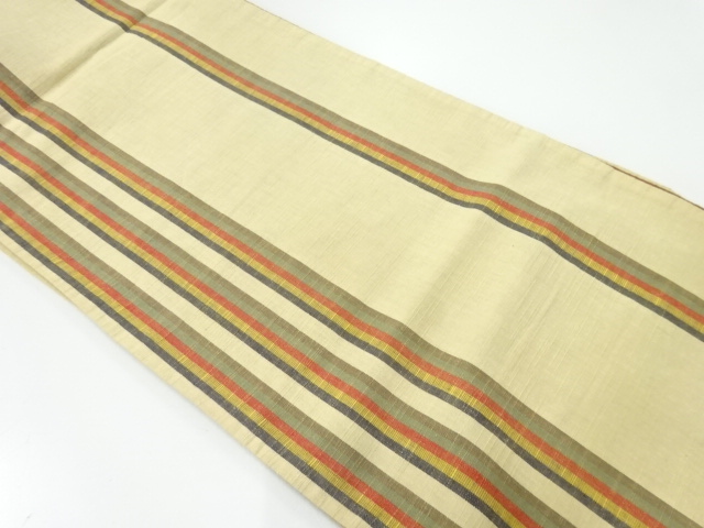 JAPANESE FUKURO OBI / TSUMUGI / WOVEN STRIPE